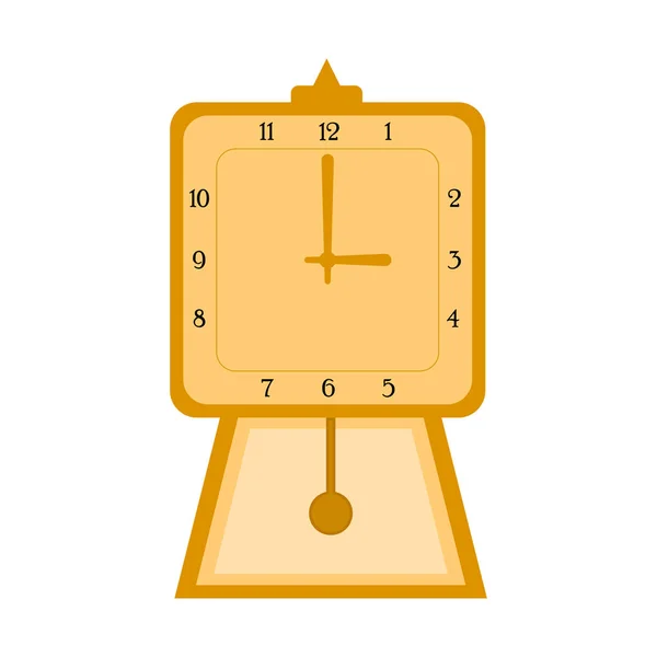 Ikona hodin izolované zdi — Stockový vektor