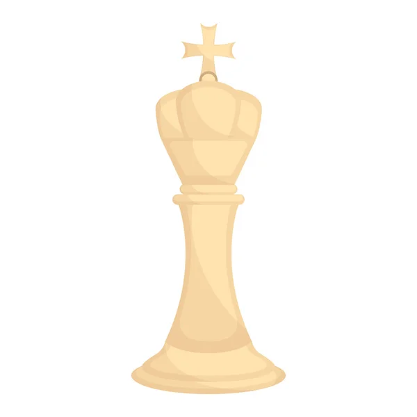İzole kral satranç parçası simgesi — Stok Vektör