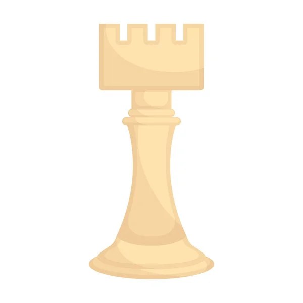 Isolated rook chess piece icon — Stock Vector