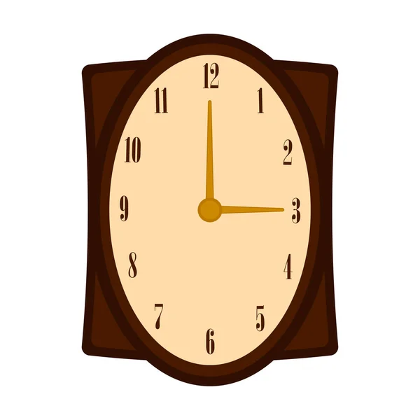 Ikonę zegara ściany izolowane — Wektor stockowy