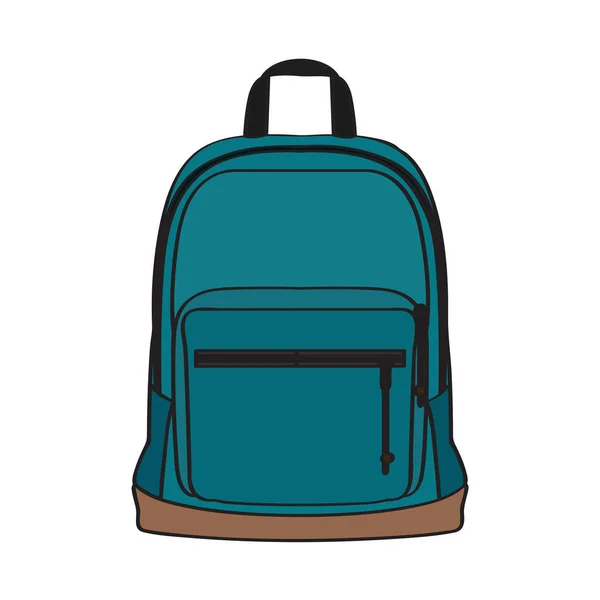 Izolované školní taška — Stockový vektor