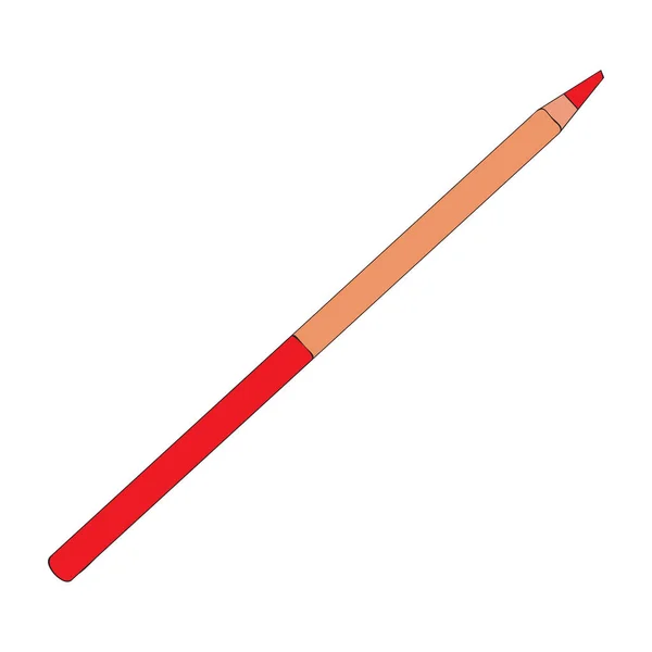 Crayon de couleur isolé — Image vectorielle
