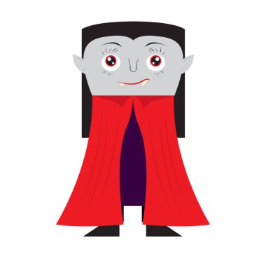 Şirin halloween vampire çizgi film karakteri