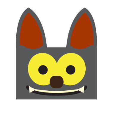 Mutlu Cadılar Bayramı karikatür yarasa avatar