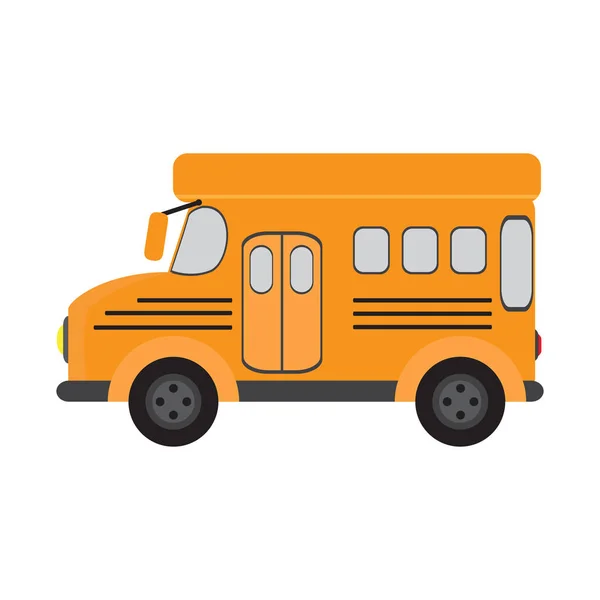 Bus scolaire isolé — Image vectorielle