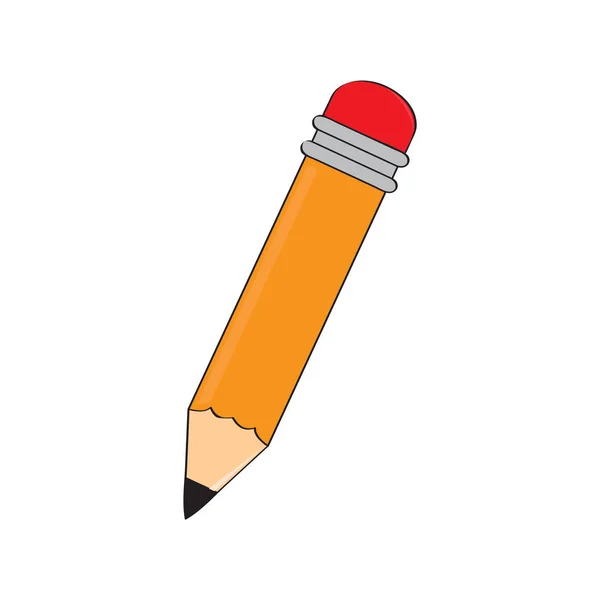 Crayon isolé en bois — Image vectorielle