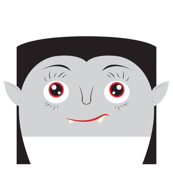 Happy halloween tecknad vampyr avatar — Stock vektor