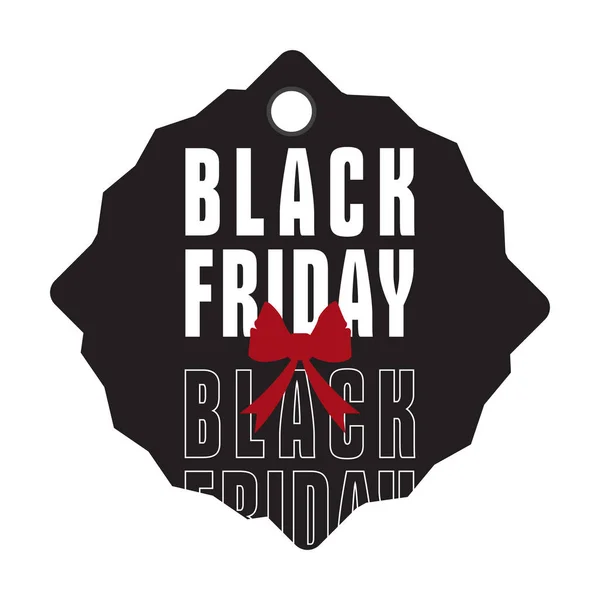 Isolatted black friday label — Stock Vector