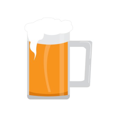 İzole bira bardağı.