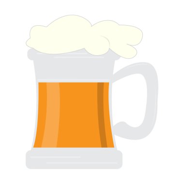 İzole bira bardağı.