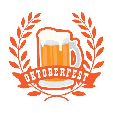 Oktoberfest bira simgeler etiketle