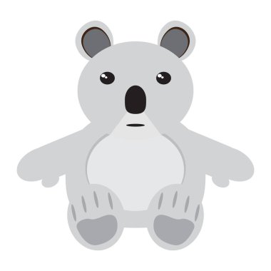 İzole doldurulmuş koala oyuncak