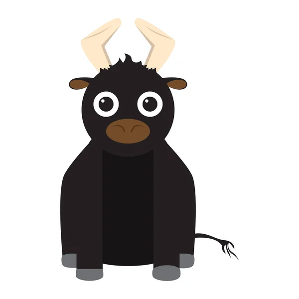 Juguete de toro relleno aislado — Vector de stock