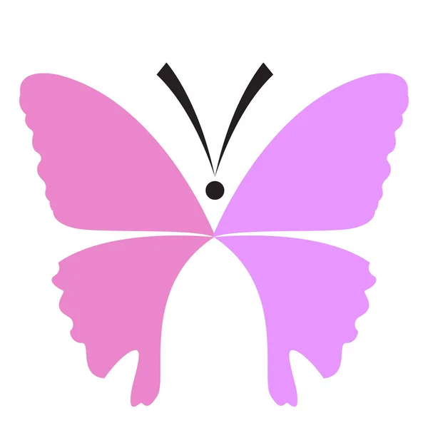 Farbige abstrakte schöne Schmetterling-Symbol — Stockvektor