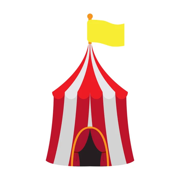 Carpa de carnaval aislada — Vector de stock