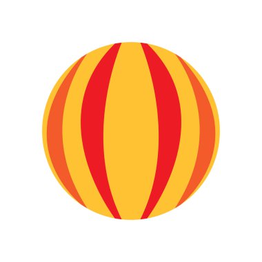 İzole karnaval top simgesi. Vektör çizim tasarım