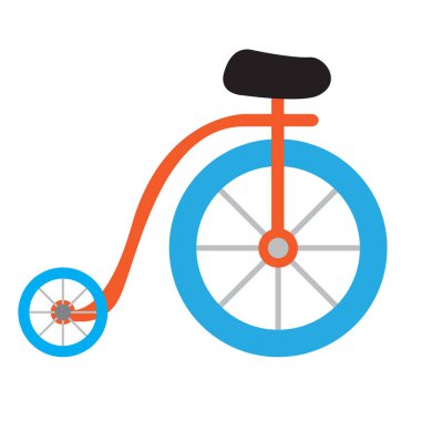 İzole karnaval Bisiklet simgesi