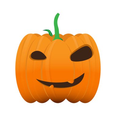 Mutlu Cadılar Bayramı Balkabağı izole