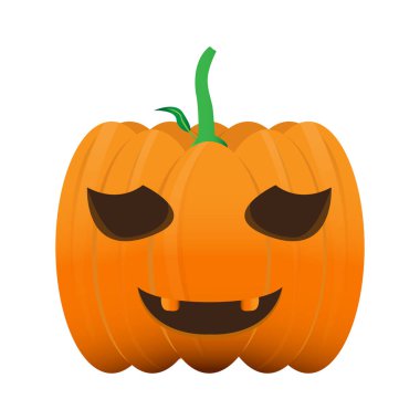 Mutlu Cadılar Bayramı Balkabağı izole