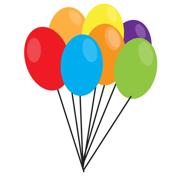 Изолированные воздушные шары для карнавала — стоковый вектор