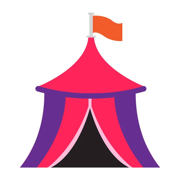 Tente de carnaval isolée — Image vectorielle
