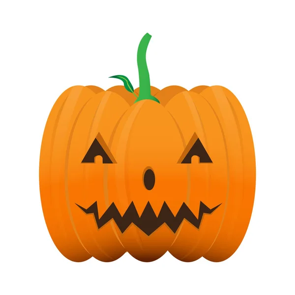 Isolated happy halloween pumpkin — Stock Vector