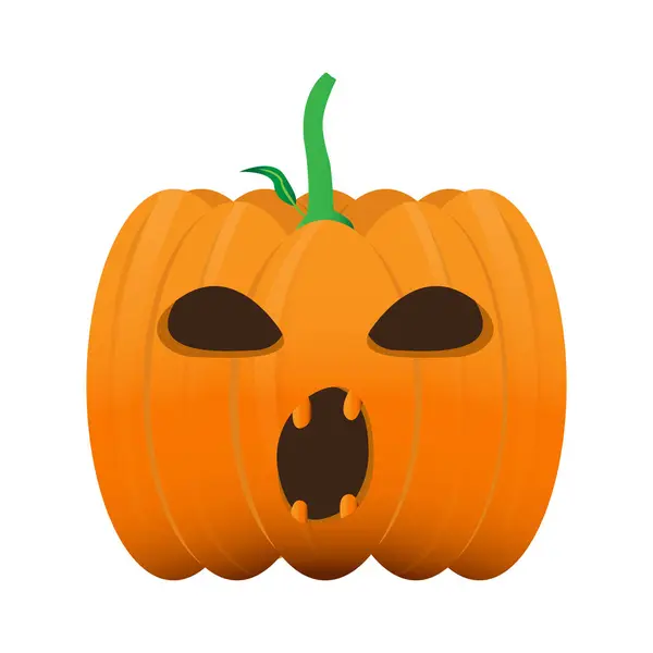 Izole halloween balkabağı — Stok Vektör