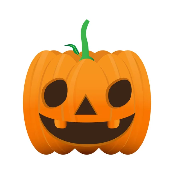 Isolated happy halloween pumpkin — Stock Vector