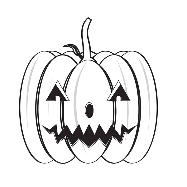 Isolé icône de citrouille heureuse halloween — Image vectorielle