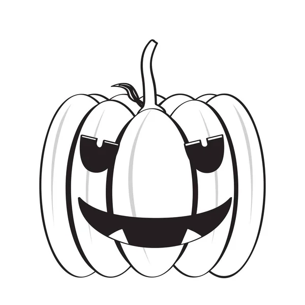 İzole mutlu halloween balkabağı simgesi — Stok Vektör
