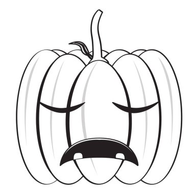 İzole halloween balkabağı simgesi