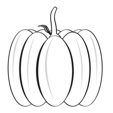 İzole halloween balkabağı simgesi