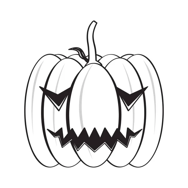 Isolated happy halloween pumpkin icon — Stock Vector