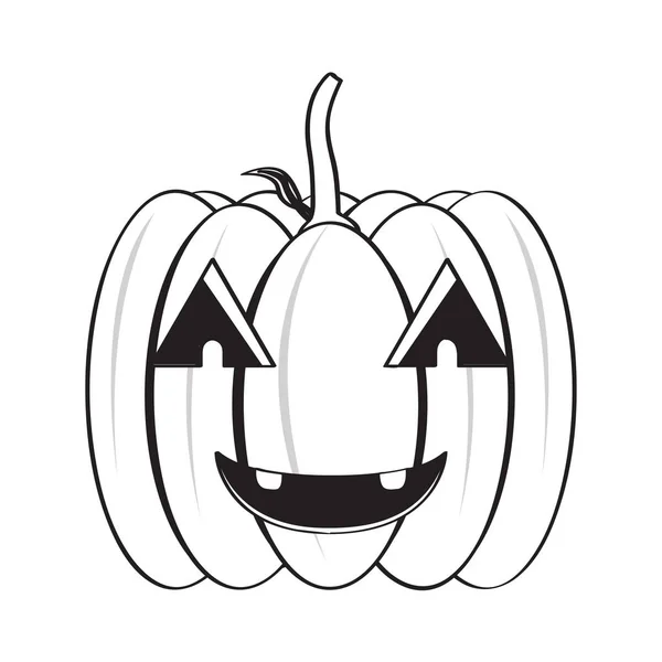 Isolated happy halloween pumpkin icon — Stock Vector