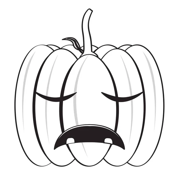 Ícone de abóbora halloween isolado — Vetor de Stock