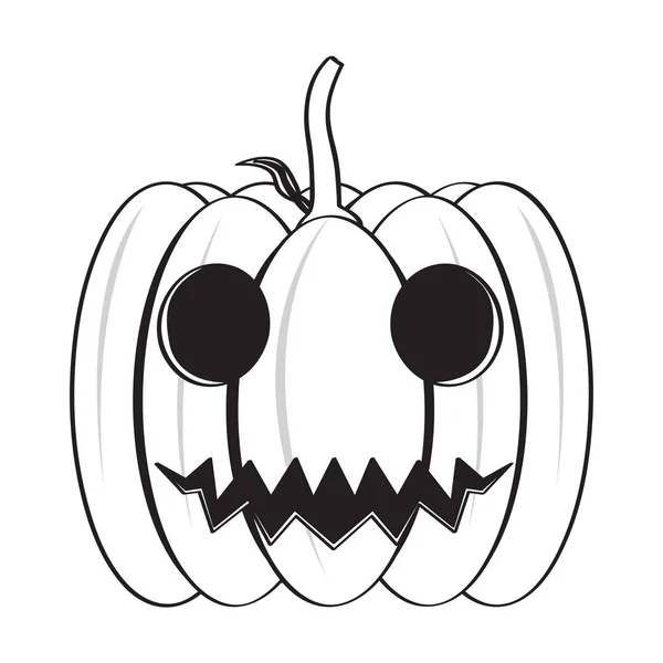Ícone de abóbora halloween feliz isolado —  Vetores de Stock