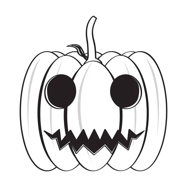 Isolated happy halloween pumpkin icon — Stock Vector