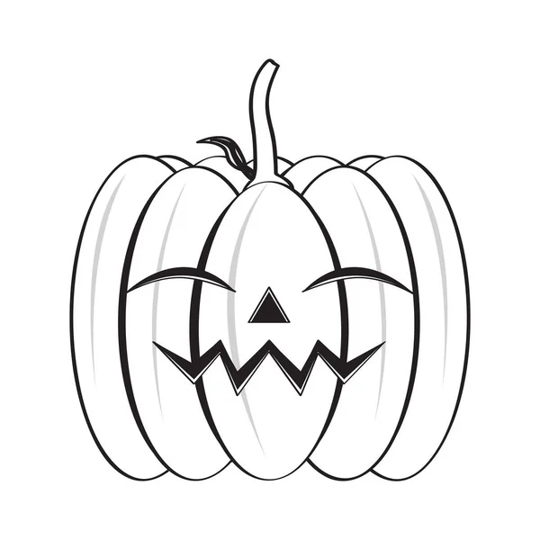 Isolated happy halloween pumpkin icon — Stock Vector