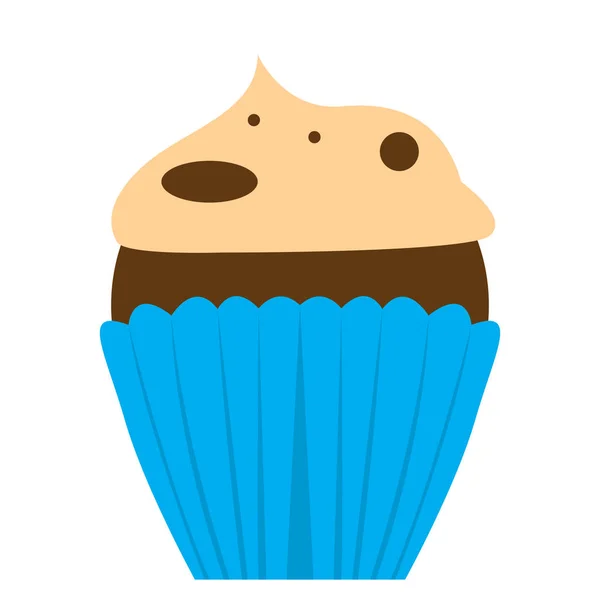 Isolerade Färgade Cupcake Ikonen Vektor Illustration Design — Stock vektor