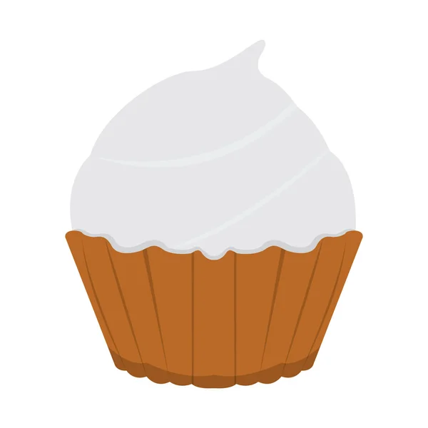 Isolated colored cupcake icon — Stock Vector