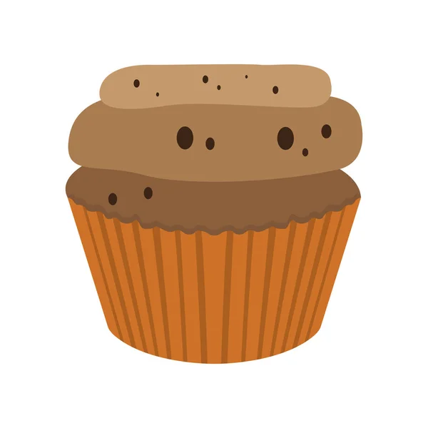 Icono de cupcake de color aislado — Vector de stock