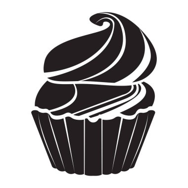 İzole edilmiş kek simgesi