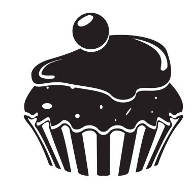 İzole edilmiş kek simgesi