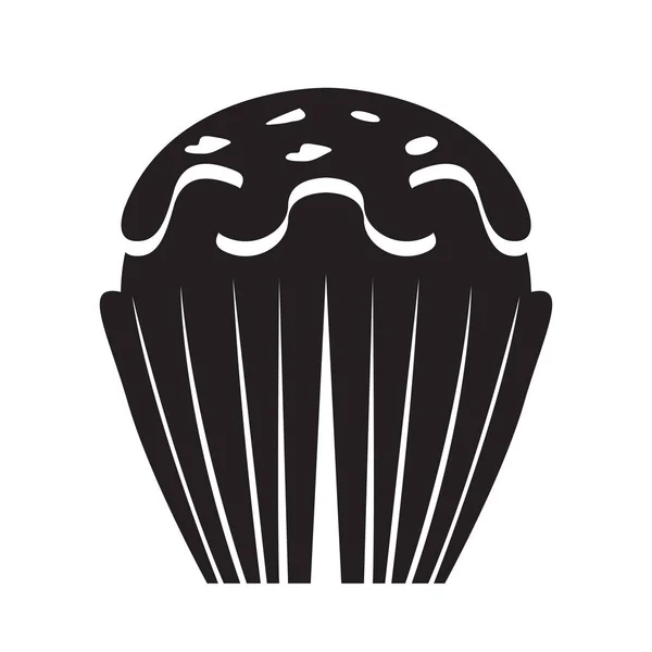 Vereinzelte Cupcake-Ikone — Stockvektor