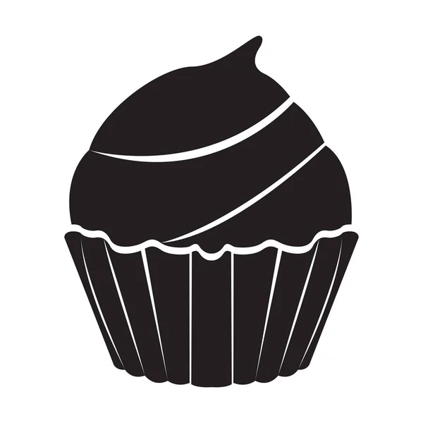 Icono de cupcake aislado — Vector de stock