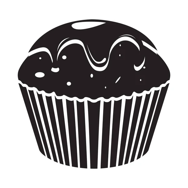 Geïsoleerde cupcake icoon — Stockvector