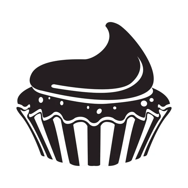 Geïsoleerde cupcake icoon — Stockvector