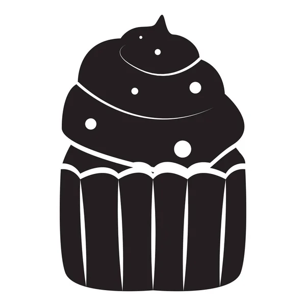 Geïsoleerde cupcake icoon — Stockvector