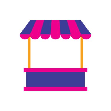 İzole karnaval alışveriş Çadırı