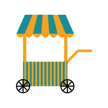 İzole karnaval alışveriş Çadırı